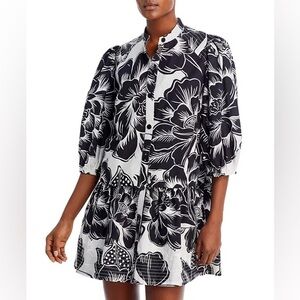 FARM Rio
Chita Woodcut Drop Waist Mini Dress